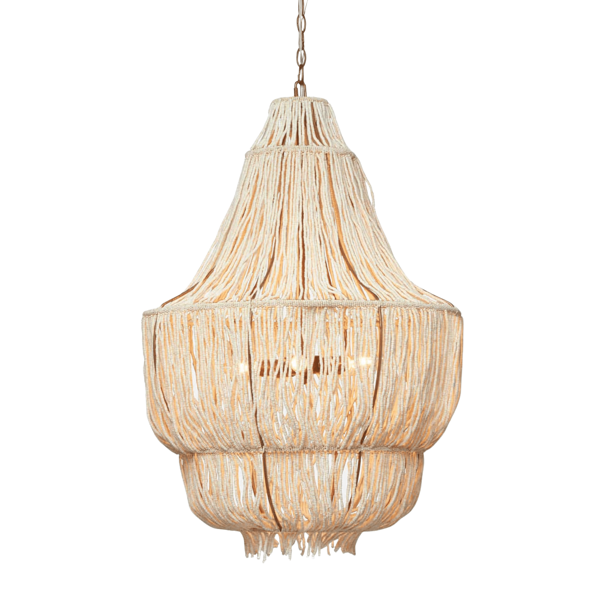 Bondi Beach Coco Bead Chandelier - Our Boat House