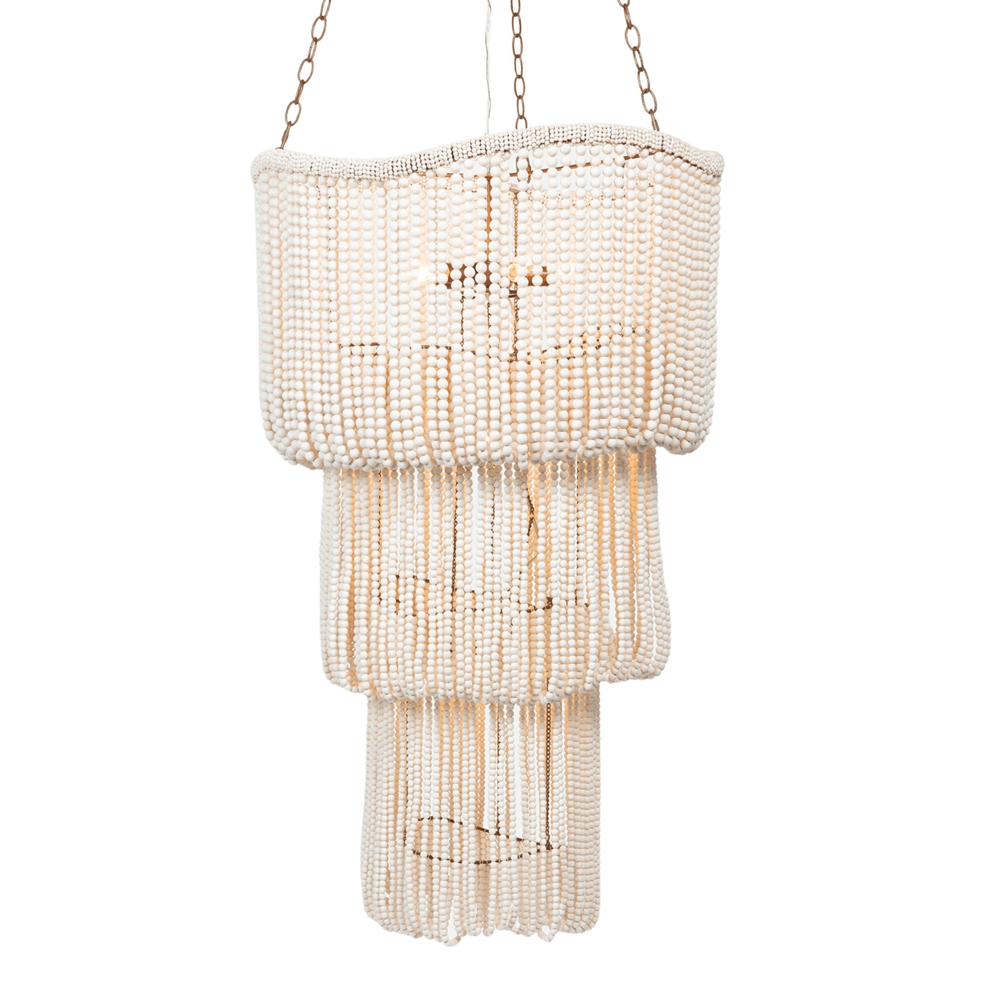 Bora Bora Coco Bead Chandelier - Our Boat House