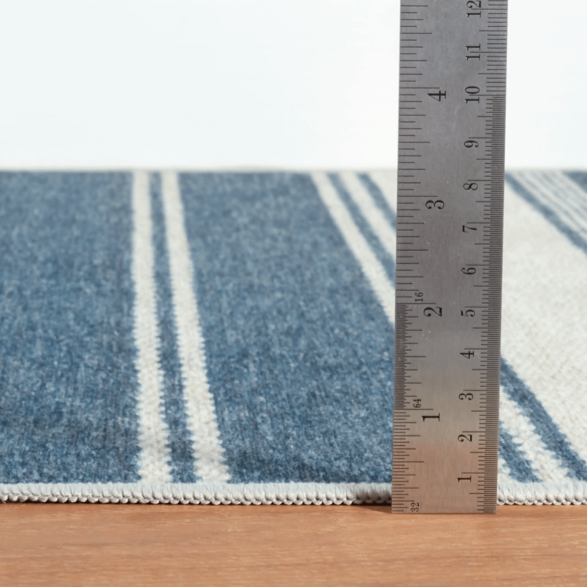 Bowman Stripe Washable Rug - Blue - Our Boat House