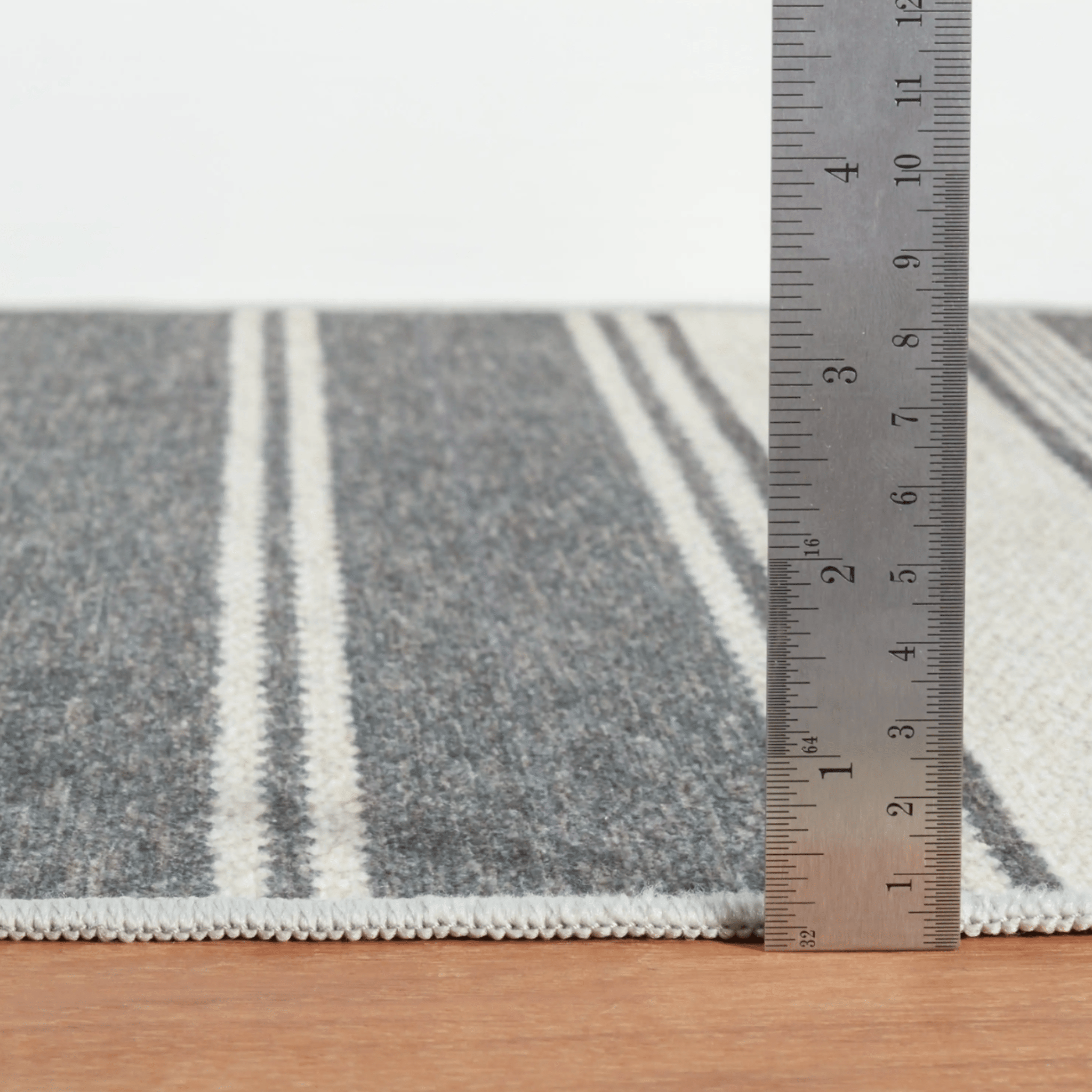 Bowman Stripe Washable Rug - Grey - Our Boat House