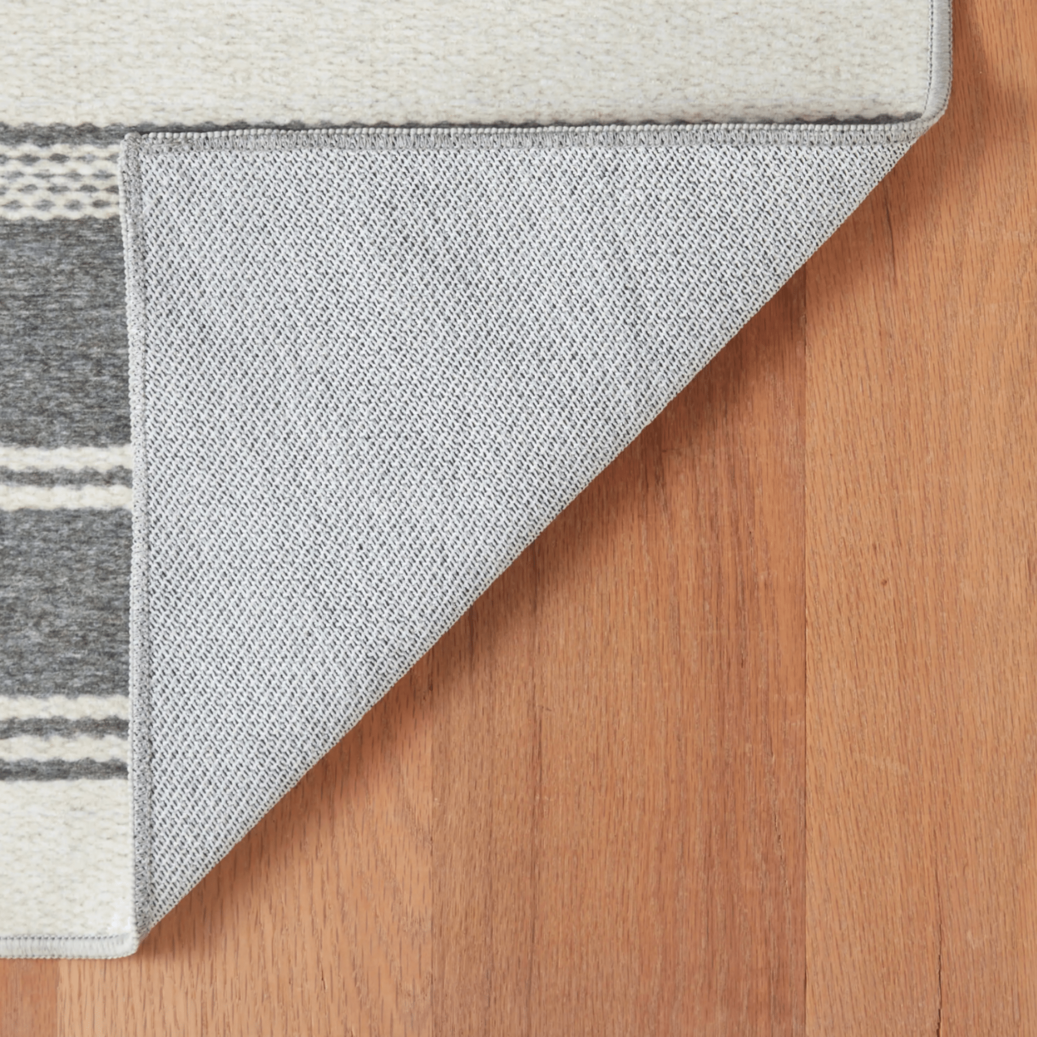 Bowman Stripe Washable Rug - Grey - Our Boat House