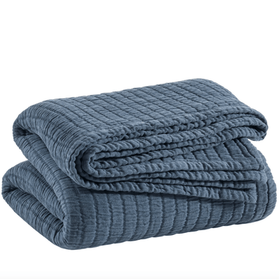 Boyfriend Matelasse Coverlet - Ink - Our Boat House