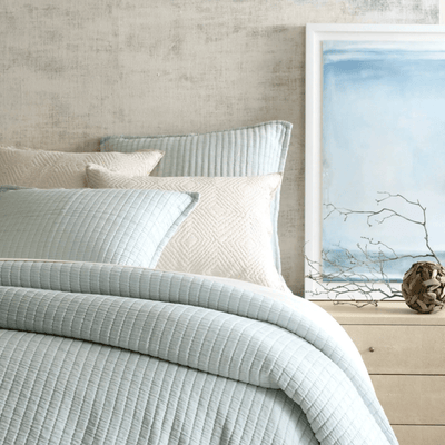 Boyfriend Matelasse Coverlet - Sky - Our Boat House