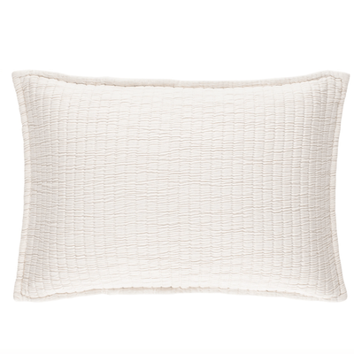 Boyfriend Matelasse Sham - Ivory - Our Boat House