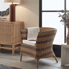 Boynton Beach Rattan Accent Chair - coastal inspired home furnishing lifestyle