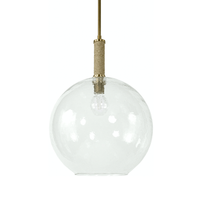 Branton Brass Globe Pendant - Large - Our Boat House