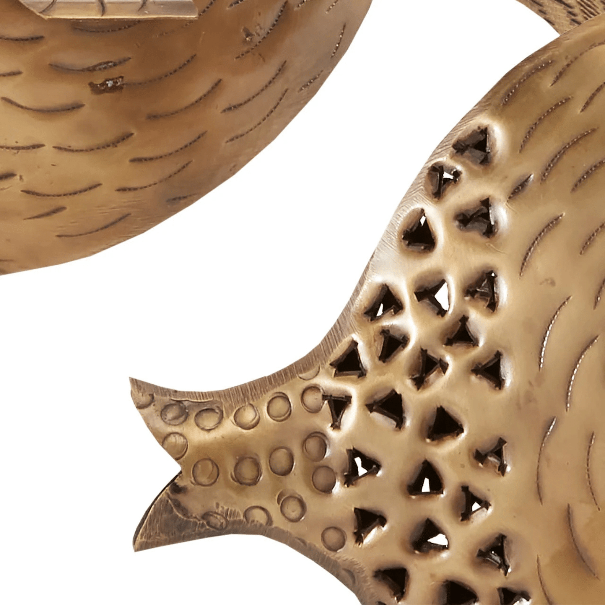 Brass Fish on Stand Set of 2 - Our Boat House