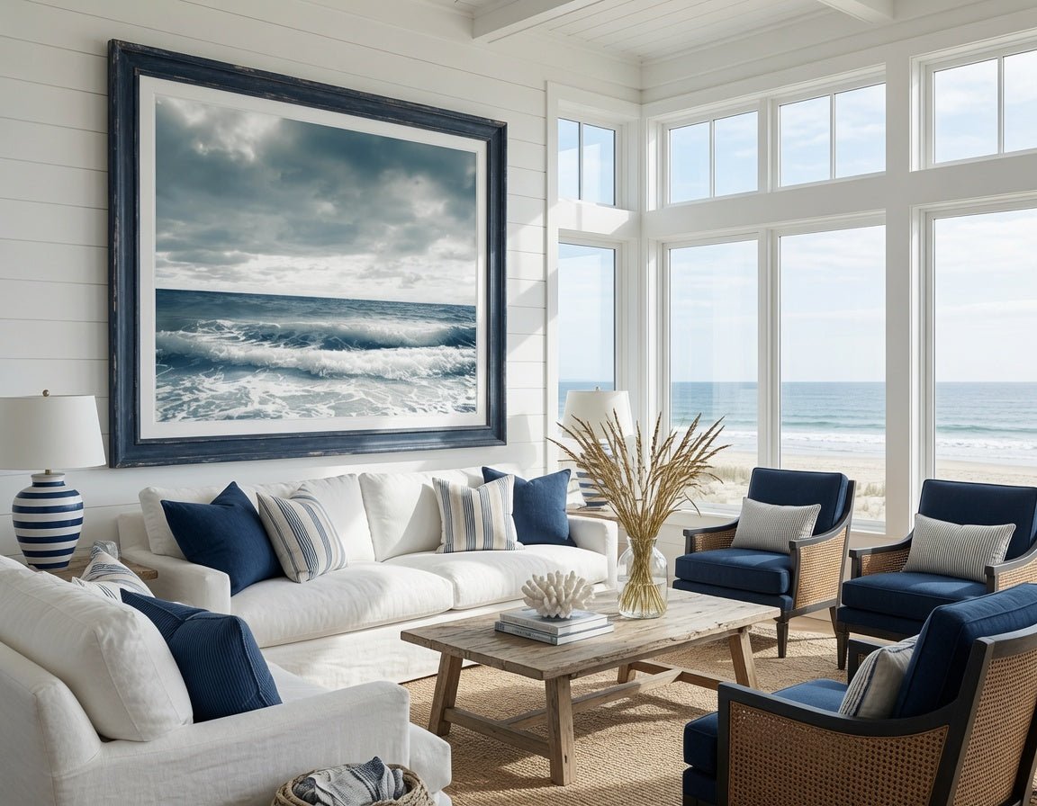 Breathing Ocean - Oversized Framed Giclee - Our Boat House