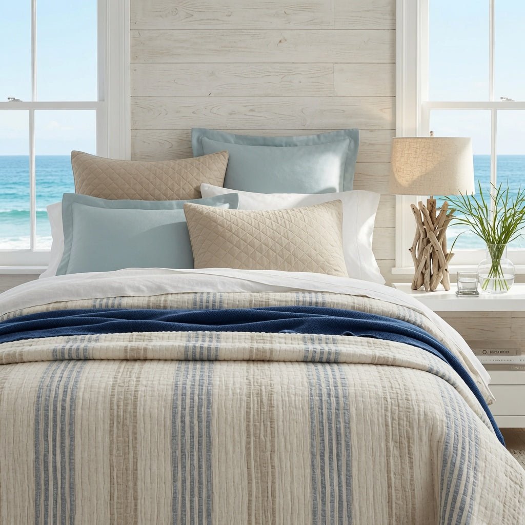 Breeze Stripe Blanket - Our Boat House