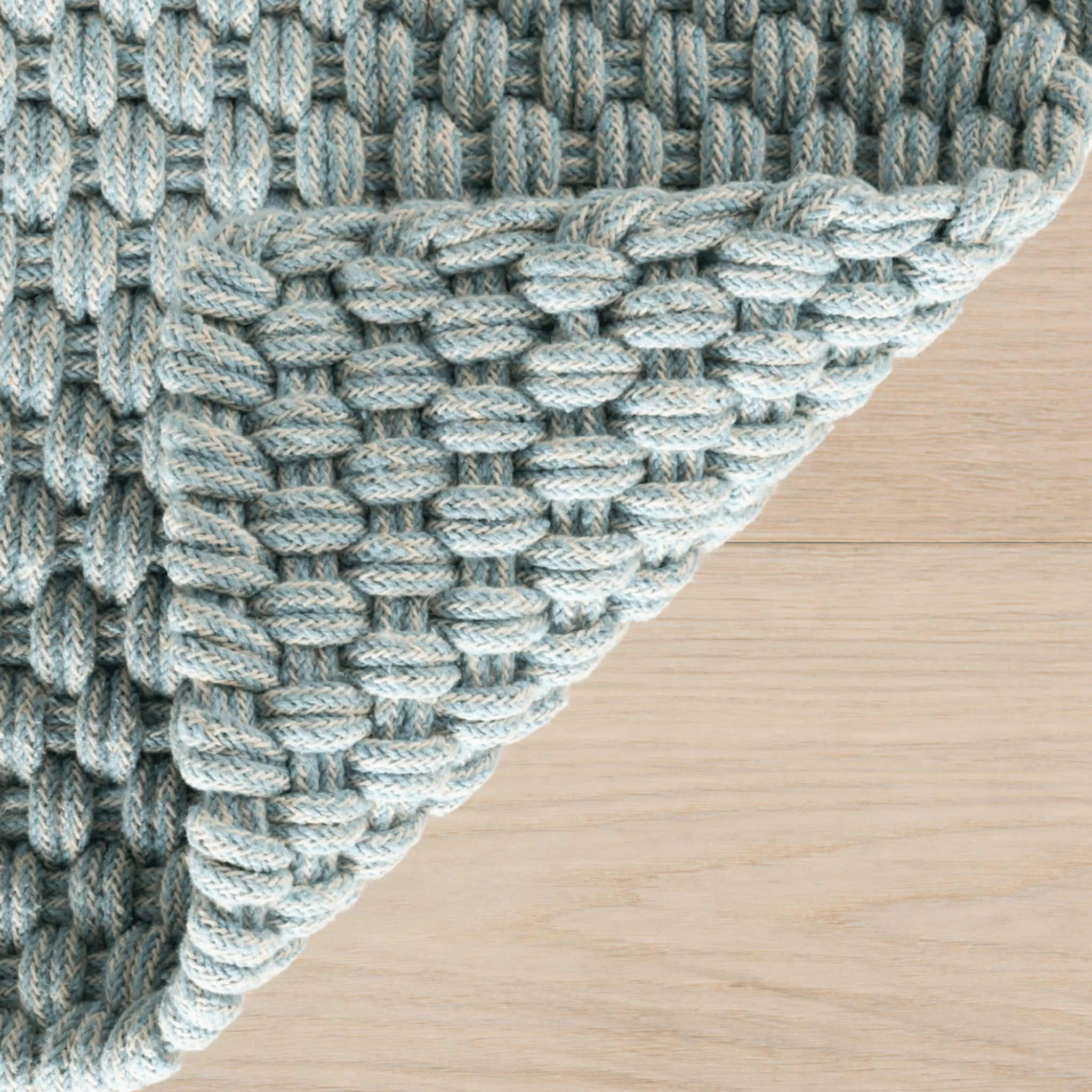 Bridges Rope Rug - Light Blue - Our Boat House