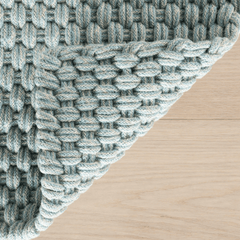 Bridges Rope Rug - Light Blue - Our Boat House