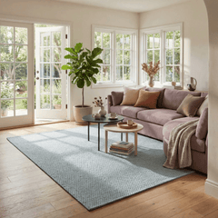 Bridges Rope Rug - Light Blue - coastal inspired home furnishing lifestyle