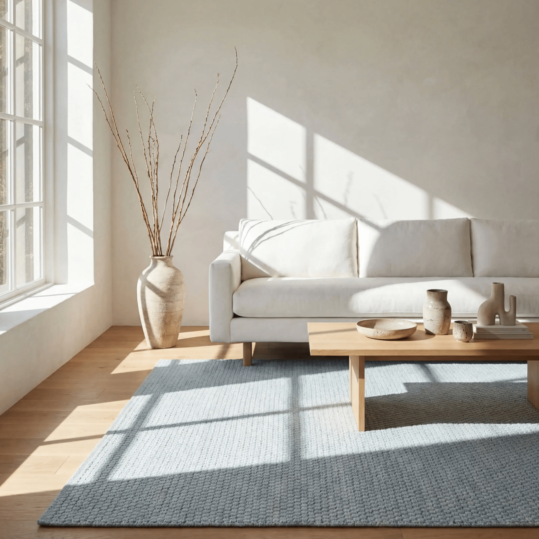 Bridges Rope Rug - Light Blue - Our Boat House