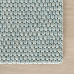 Bridges Rope Rug - Light Blue - Our Boat House