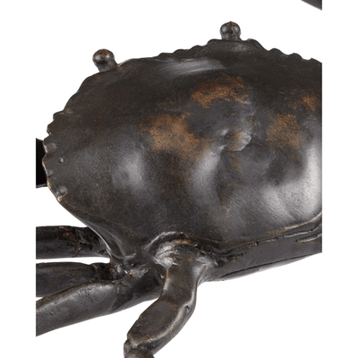 Bronze Crab Shelf Decor - Our Boat House
