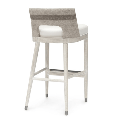 Brynn Rope Bar Stool - Fog White - Our Boat House