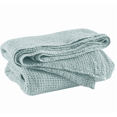 Bubble Matelassé Coverlet - Sky - Our Boat House