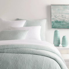 Bubble Matelassé Coverlet - Sky - Our Boat House