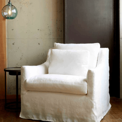 Caicos Slipcovered Chair - Our Boat House