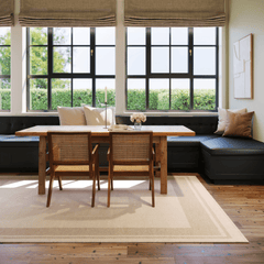 Canon Bordered Cozy Wool Rug - Our Boat House