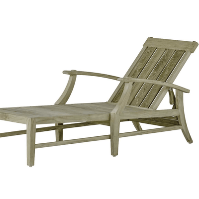 Cape Cod Chaise Lounge - Oyster Teak - Our Boat House