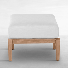 Cape Cod Ottoman - Natural Teak - Our Boat House