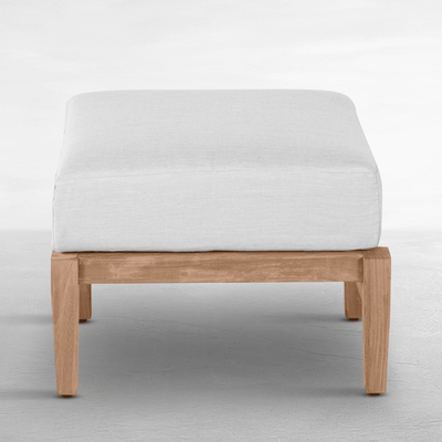 Cape Cod Ottoman - Natural Teak - Our Boat House
