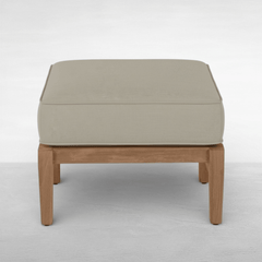 Cape Cod Ottoman - Natural Teak - Our Boat House