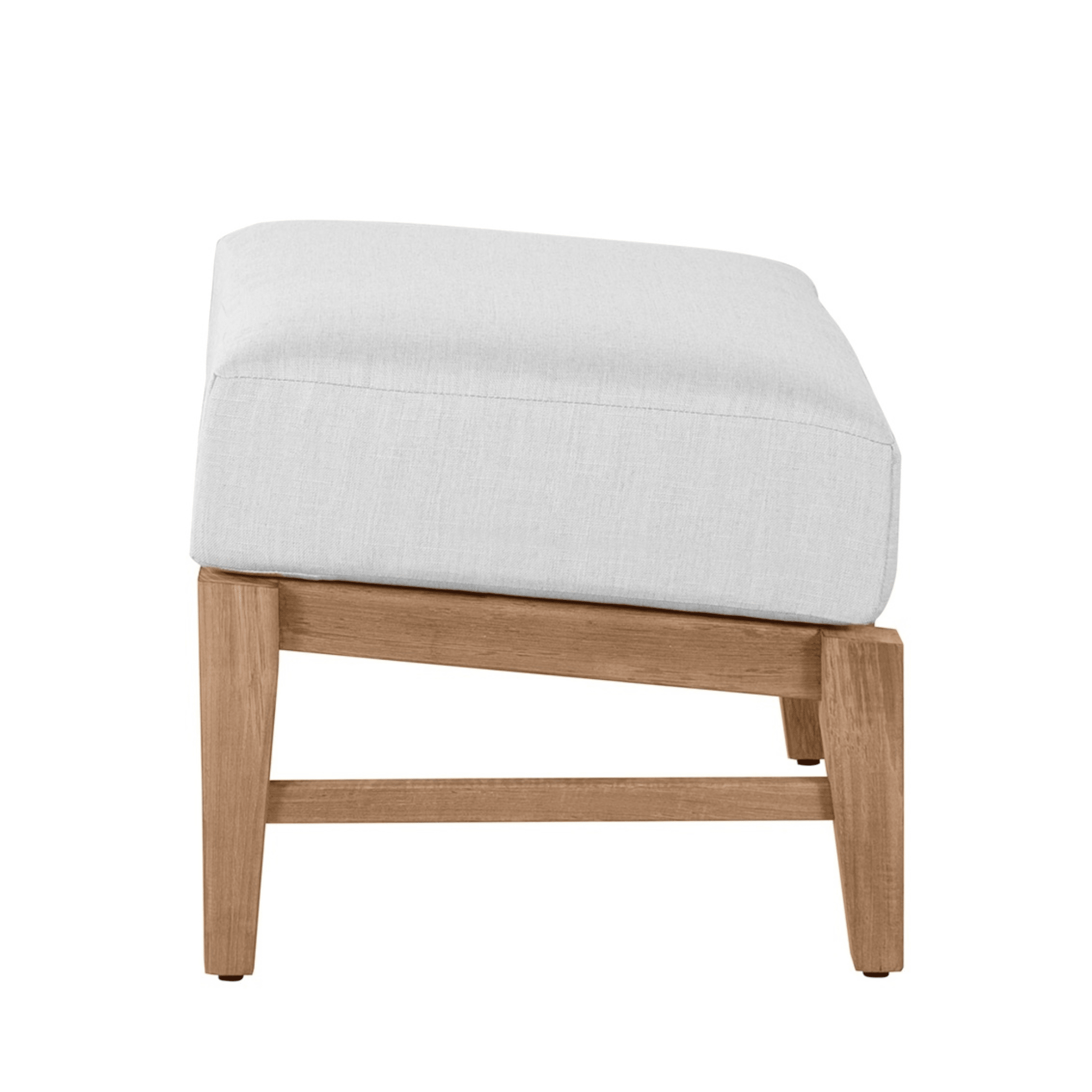 Cape Cod Ottoman - Natural Teak - Our Boat House