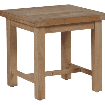Cape Cod Outdoor Side Table - Natural or Oyster Teak - Our Boat House