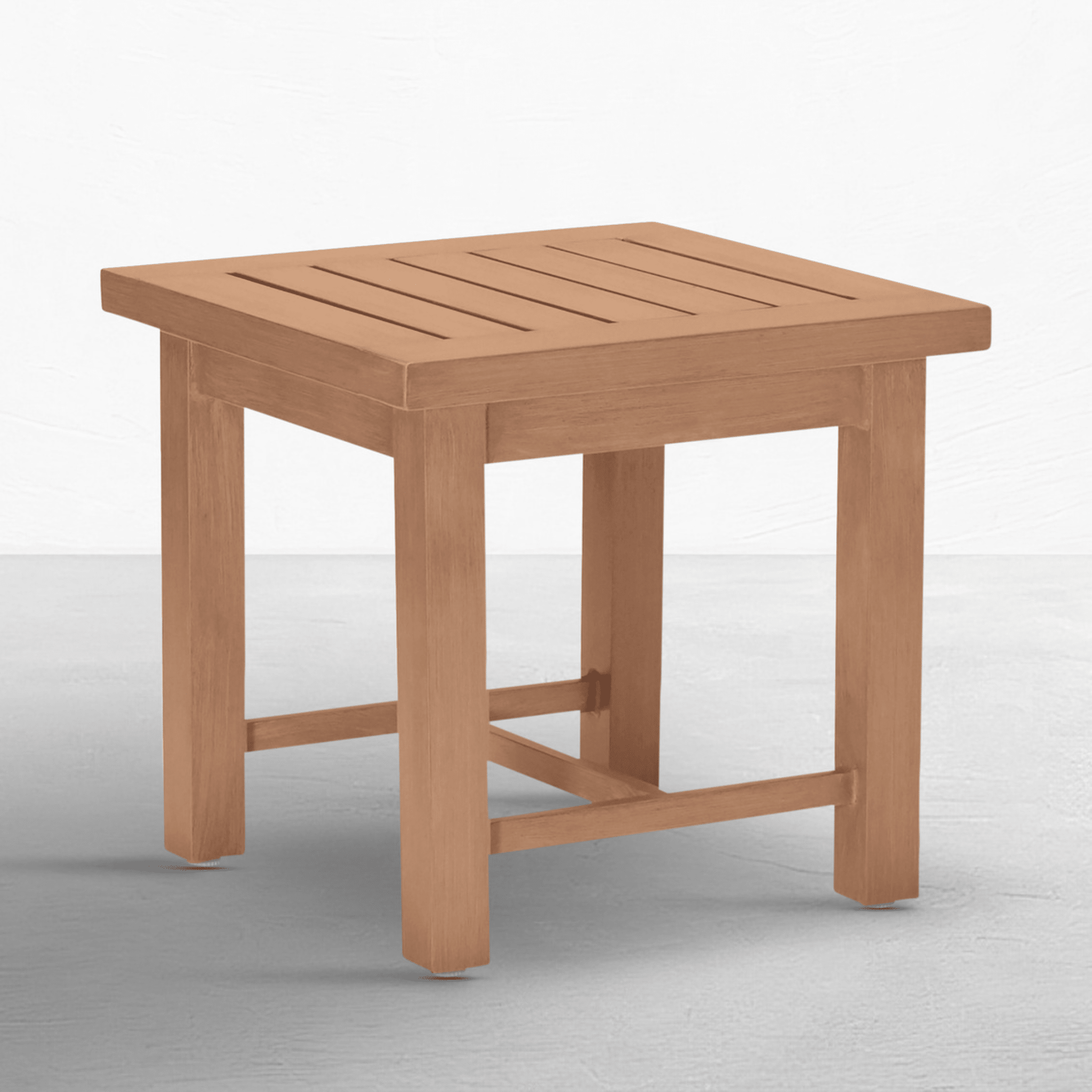 Cape Cod Outdoor Side Table - Natural or Oyster Teak - Our Boat House