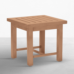 Cape Cod Outdoor Side Table - Natural or Oyster Teak - Our Boat House