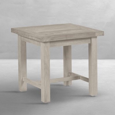 Cape Cod Outdoor Side Table - Natural or Oyster Teak - Our Boat House