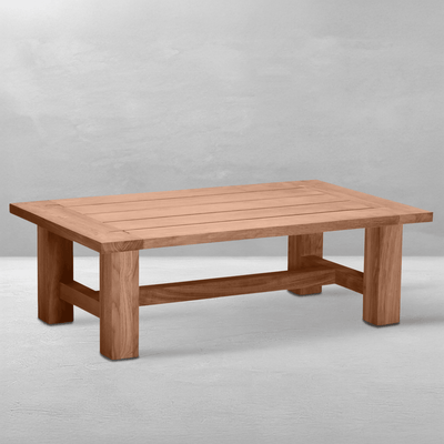 Cape Cod Rectangular Coffee Table - Natural or Oyster Teak - Our Boat House