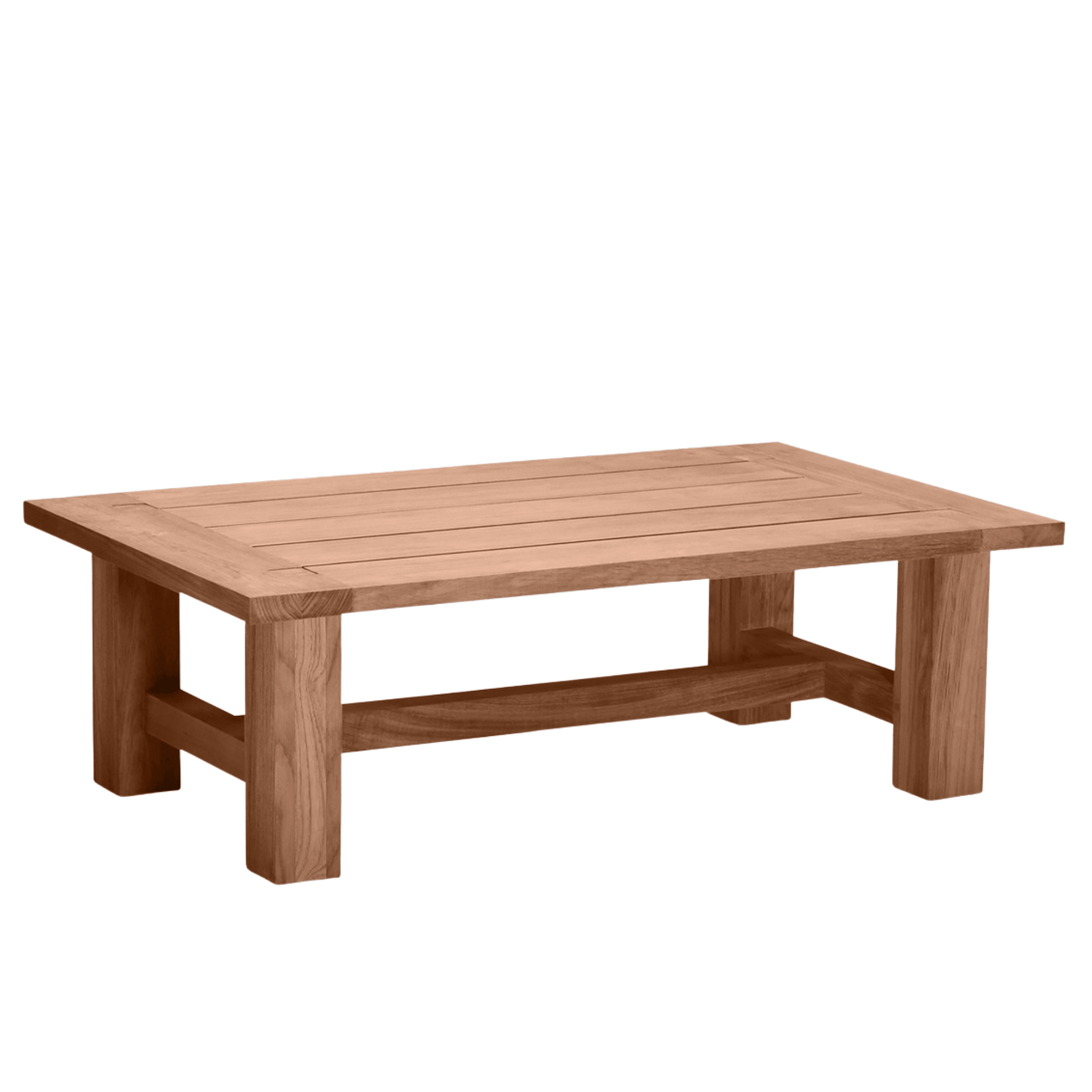 Cape Cod Rectangular Coffee Table - Natural or Oyster Teak - Our Boat House