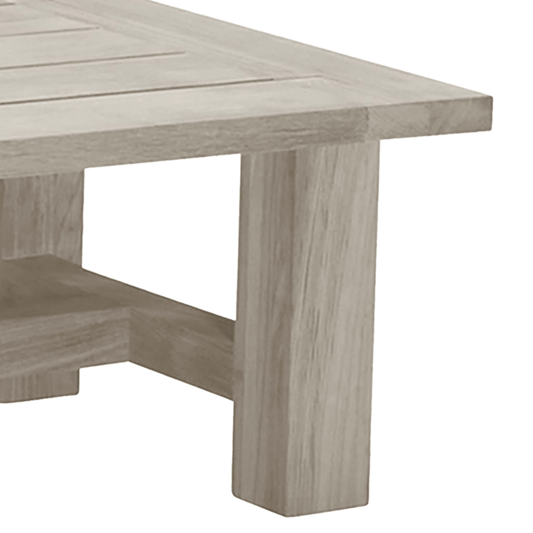 Cape Cod Rectangular Coffee Table - Natural or Oyster Teak - Our Boat House