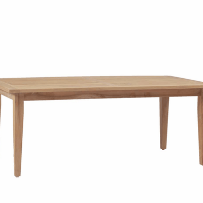 Cape Cod Rectangular Dining Table - Natural or Oyster Teak - Our Boat House