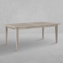 Cape Cod Rectangular Dining Table - Natural or Oyster Teak - Our Boat House