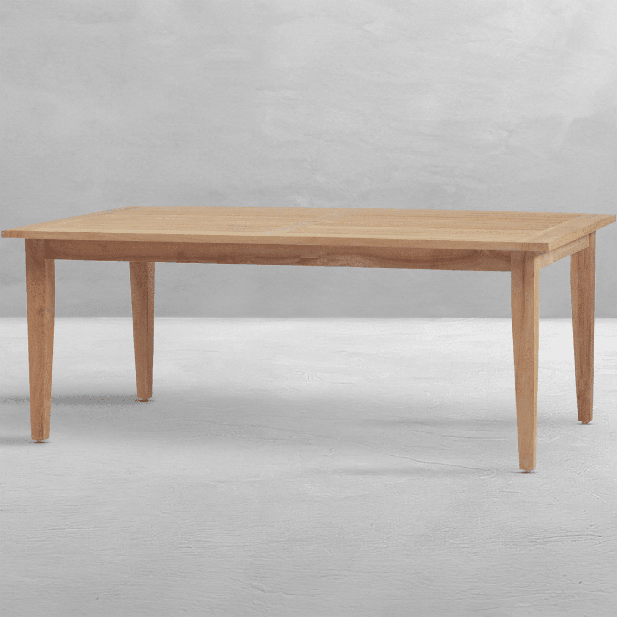 Cape Cod Rectangular Dining Table - Natural or Oyster Teak - Our Boat House