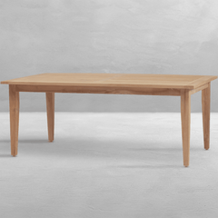 Cape Cod Rectangular Dining Table - Natural or Oyster Teak - Our Boat House