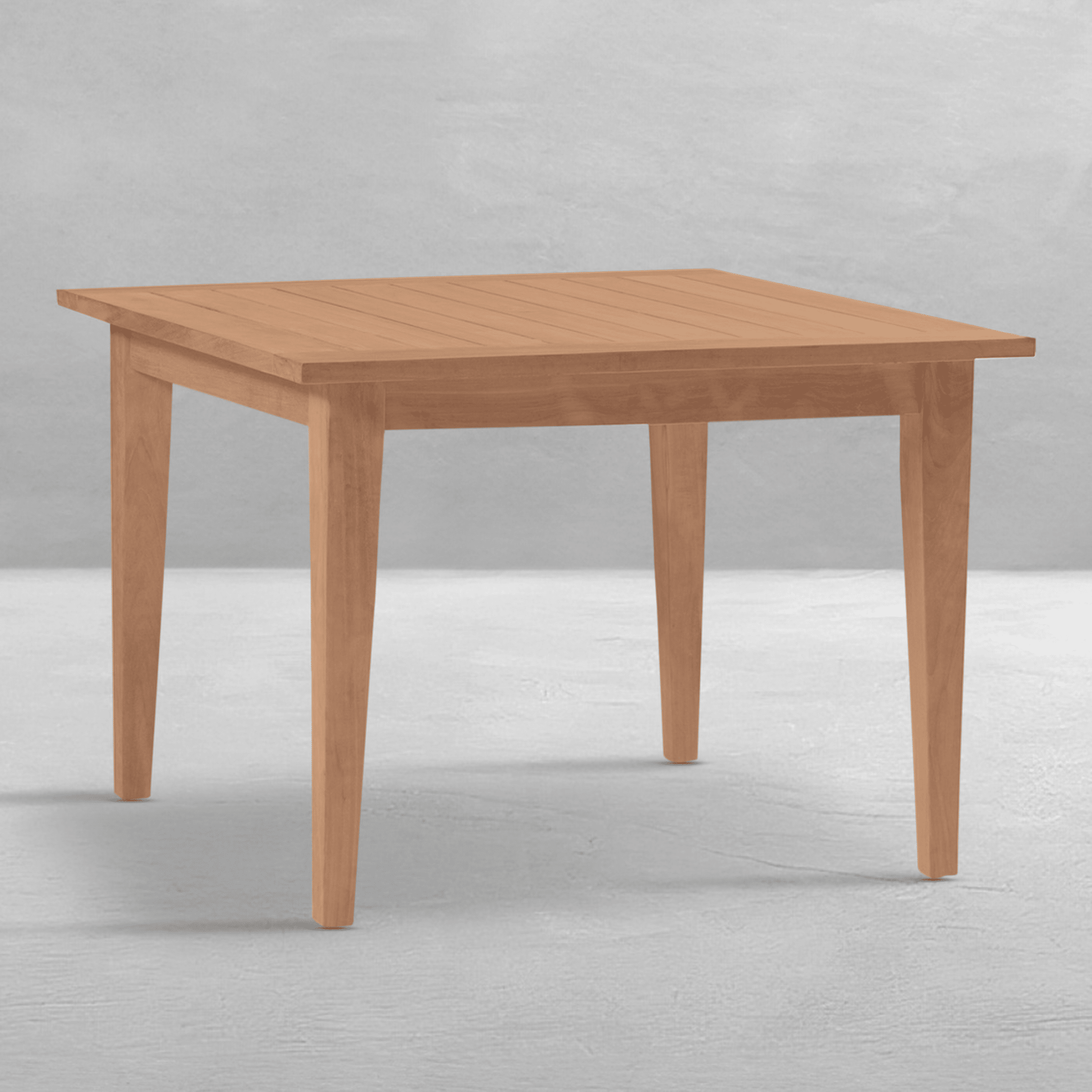 Cape Cod Square Teak Dining Table - Natural or Oyster - Our Boat House