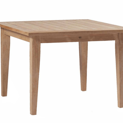 Cape Cod Square Teak Dining Table - Natural or Oyster Teak - Our Boat House