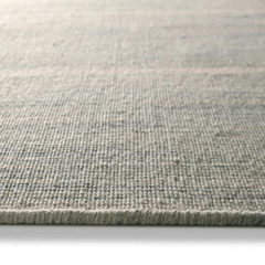 Cape Cod Striped Wool Rug - Light Blue - Our Boat House