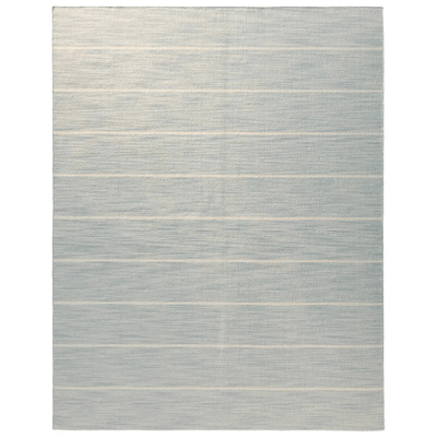 Cape Cod Striped Wool Rug - Light Blue - Our Boat House