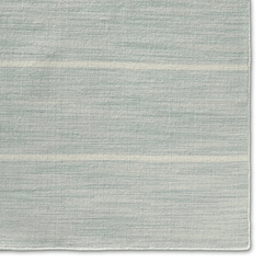 Cape Cod Striped Wool Rug - Light Blue - Our Boat House