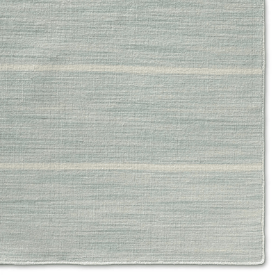 Cape Cod Striped Wool Rug - Light Blue - Our Boat House