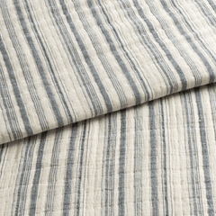 Cape Stripe Blanket - Navy - Our Boat House
