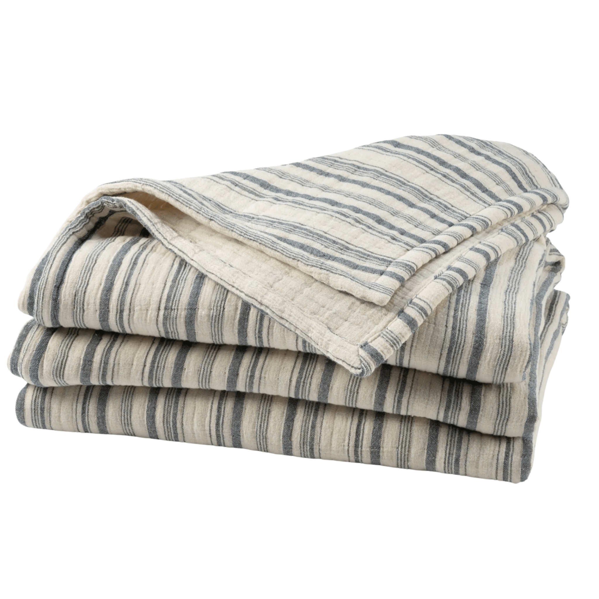 Cape Stripe Blanket - Navy - Our Boat House