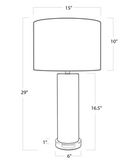 Scalloped Capiz Table Lamp