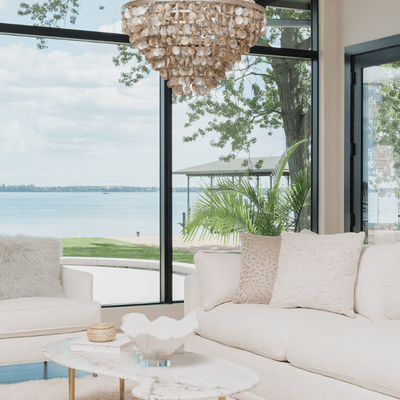 Capri Abalone Shell Chandelier - Our Boat House